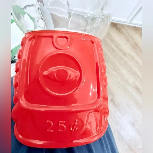 Red Gumball Machine Jar - Picture 2 of 4
